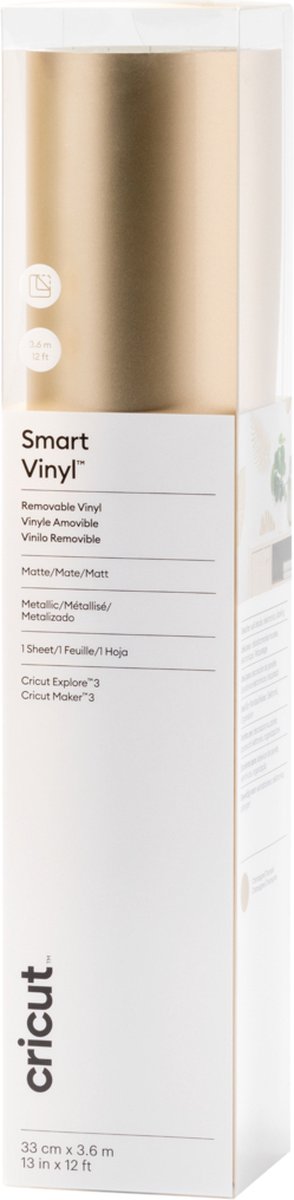 Cricut Smart Vinyl | verwijderbaar | mat champagne | 33x366cm